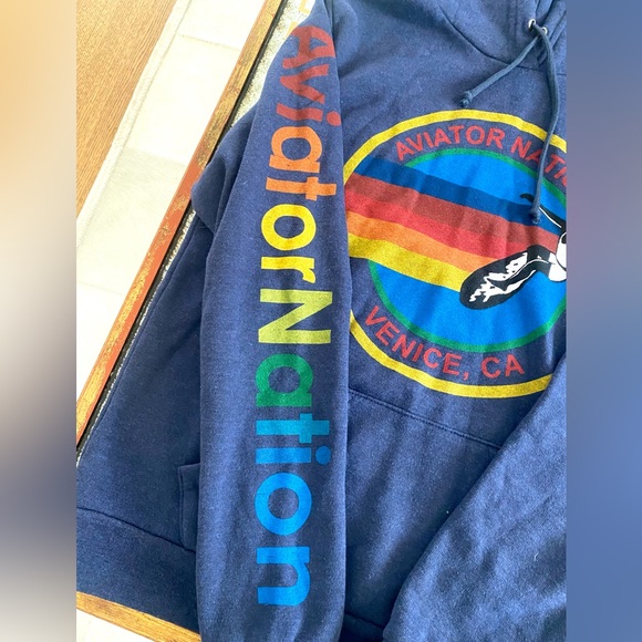 Aviator Nation Venice Relaxed Pullover Hoodie Size Large. Never worn, NWOT. - Picture 2 of 4